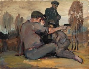 Fishing On The Northern Sosva River, Hunters At Rest And Kindling A Fire (from The Pripolyarnyi Ural Series) (3 Works) Fishing On The Northern Sosva River, Hunters At Rest And Kindling A Fire (from The Pripolyarnyi Ural Series) (3 Works)