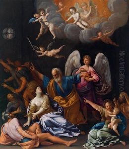 Die Heilige Agathe Wird Vom Heiligen Petrus Geheilt by Giovanni Giacomo Sementi