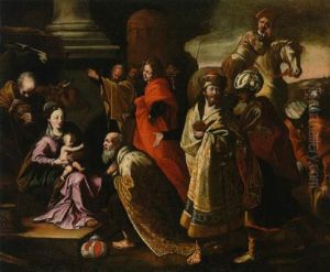 Die Anbetung Der Konige by Fra Semplice Da Verona