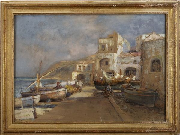 Mediterranean Harbor Scene - view 1
