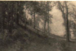 An October Hillside by Prosper Louis Senat