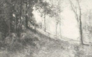 October Hillside by Prosper Louis Senat