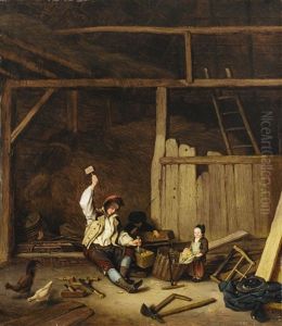 A Carpenter In A Barn