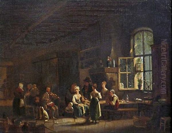 Un Violoniste Dans Un Interieur Paysan - view 1