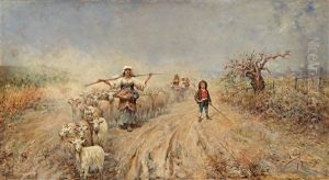 Returning Herd In The Campagna