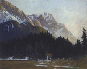Fohnstimmung Am Watzmann by Ludwig Von Senger