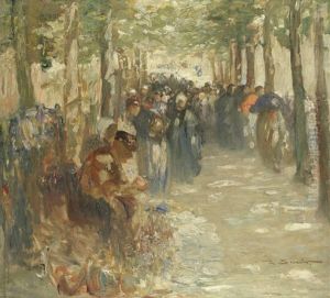 A Street Market, Bruges