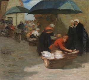 A Flemish Fishmarket by Mark Senior