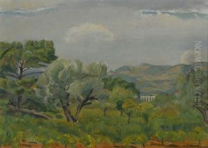 Landschaft In Der Provence by Traugott Senn