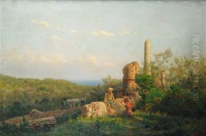 Paesaggio Con Bambini E Rovine Paesaggio Con Bambini E Rovine