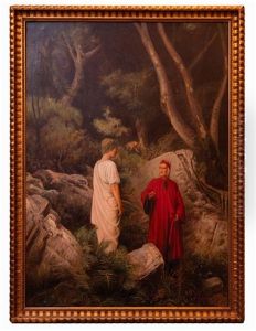 Dante Incontra Virgilio. Illustrazione Per Il Canto I Dell?inferno