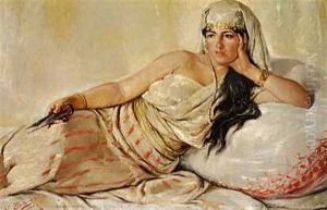 Orientalsk Skonhed by Narciso Sentenach y Cabanas