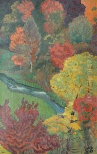 Paysage D'automne A Chateauneuf by Marguerite Serusier