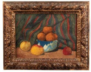 Nature Morte Aux Pommes Sur Fond De Tenture Rayee, 1912 Nature Morte Aux Pommes Sur Fond De Tenture Rayee, 1912