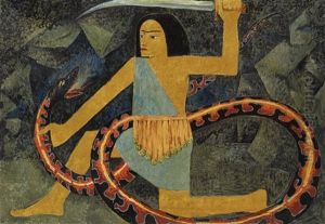 La Victoire De Krishna by Paul Serusier