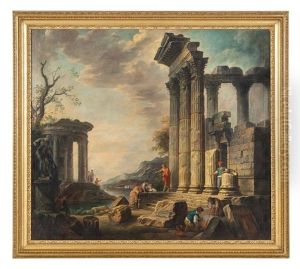 Capriccio Architettonico Con Figure