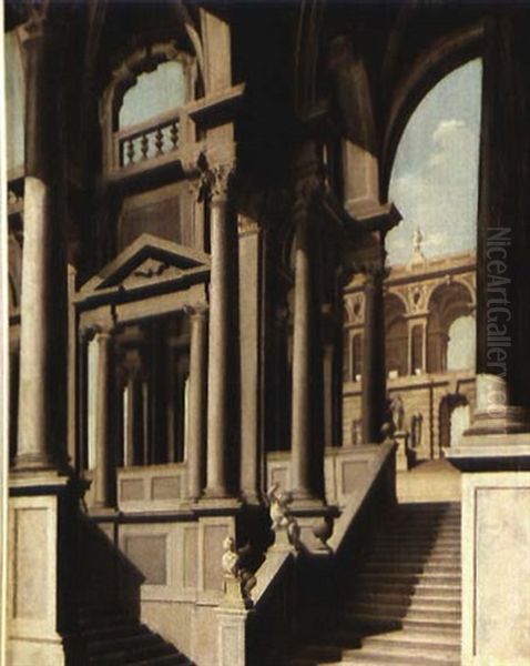 Caprice Architectural A L'escalier Monumental - view 1