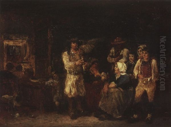 Veillee Dans Une Chaumiere Bretonne - view 1