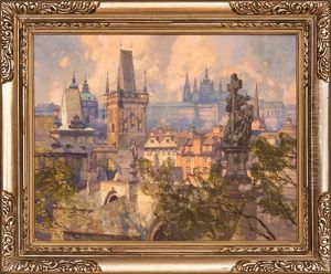 Charles Bridge In Prague by Jaroslav Setelik