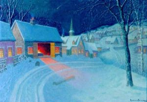 Landscape Of Snow Scene