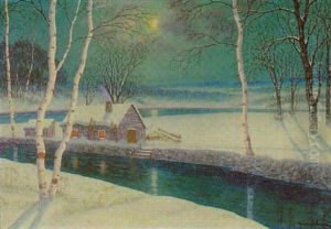 Landscape In Winter by Gulbrand Sether