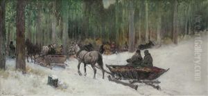 Sleigh In The Forest Sleigh In The Forest