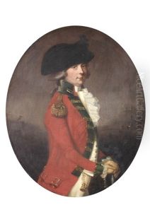 Portrait Of Lieutenant General Sir Thomas Bawser, K.c.b, Three-quarter-length, In A Scarlet Coat And White Ruff, Standing Before A Colonial Fort Portrait Of Lieutenant General Sir Thomas Bawser, K.c.b, Three-quarter-length, In A Scarlet Coat And White Ruff, Standing Before A Colonial Fort