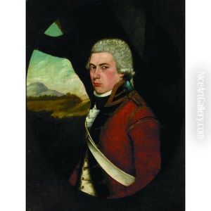 A Portrait Of An Officer by John Thomas (Seaton) Seton