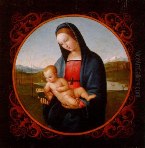 Maria Mit Dem Christuskind Vor Weiter Gebirgslandschaft - view 1