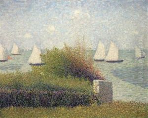 La Rade De Grandcamp (le Port De Grandcamp) by Georges Seurat
