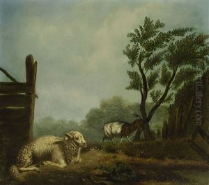 Schaf Und Ziege by Franz van Severdonck