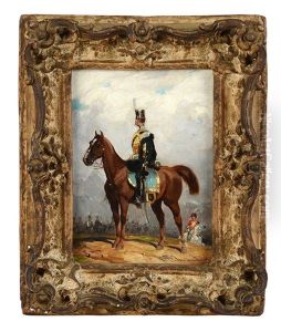 Officier De Hussards A Cheval