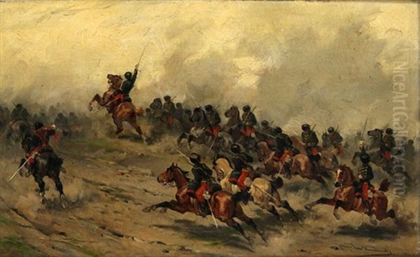 Scene De Cavalerie - view 1