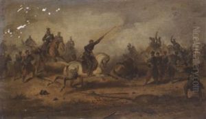 Reitergefecht by Joseph Van Severdonck