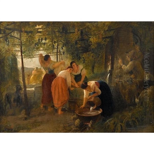 Maidens Spied On By Shepherd - view 1