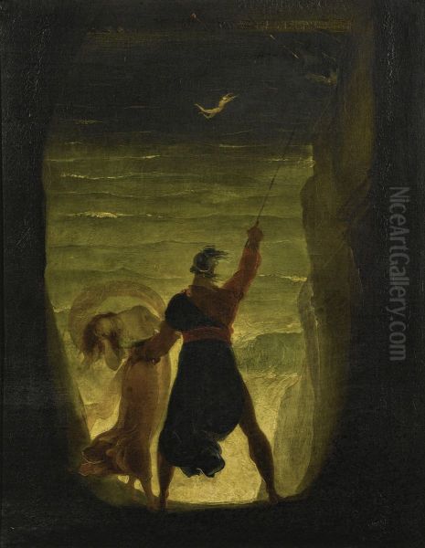A Scene From The Tempest, Prospero And Ariel - view 1