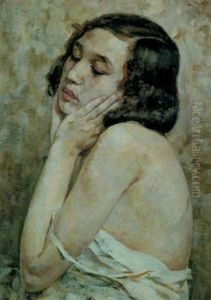 Anna In Pensiero by Pompilio Seveso