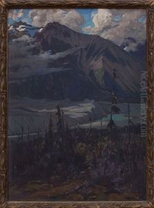 Niles Glacier From The Delta; And Ruskulana Glacier From Nuggett Creek Trail by Robert Van Vorst Sewell
