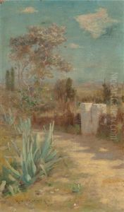 Path Through A Desert Landscape by Robert Van Vorst Sewell