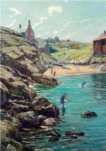 Swim Beach, Monhegan by Robert Van Vorst Sewell
