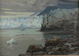Childs Glacier From The North, Cordova, Alaska by Robert Van Vorst Sewell