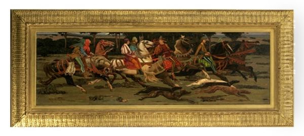Medieval Hunting Scene - view 1
