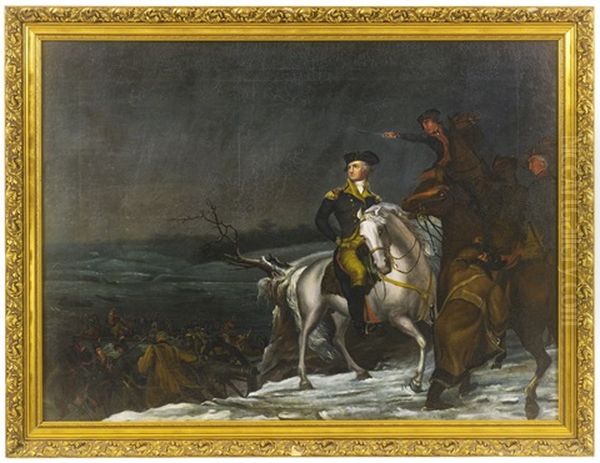 Painting Of Washington's Passage Of The Delaware, After Thomas Sulley - view 1