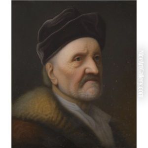 A Bearded Old Man (study) by Christian Seybold
