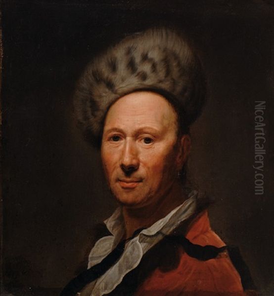 Portrait Of A Man Wearing A Fur Hat - view 1