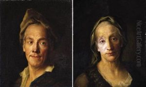 A Portrait Of A Man (+ A Portrait Of A Woman; Pair) by Christian Seybold
