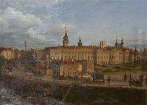 Vue Du Palais Royal De Varsovie by Jan Seydlitz