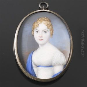 Bildnis Einer Jungen Dame Mit Blauem Schal