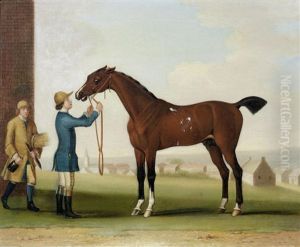 Flying Childers, The Duke Of Devonshire's Racehorse, Held By Grooms by James Seymour