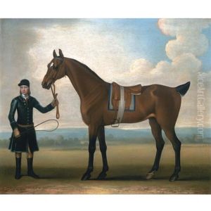 Diana, A Bay Racehorse, Held By A Groom